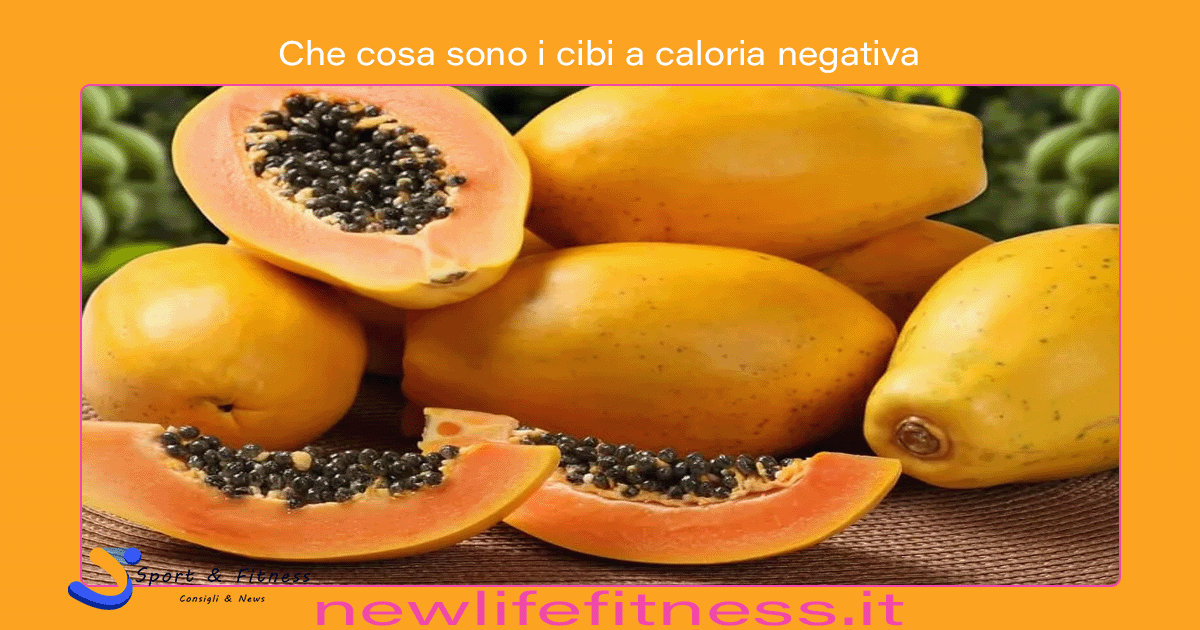 Che cosa sono i cibi a caloria negativa