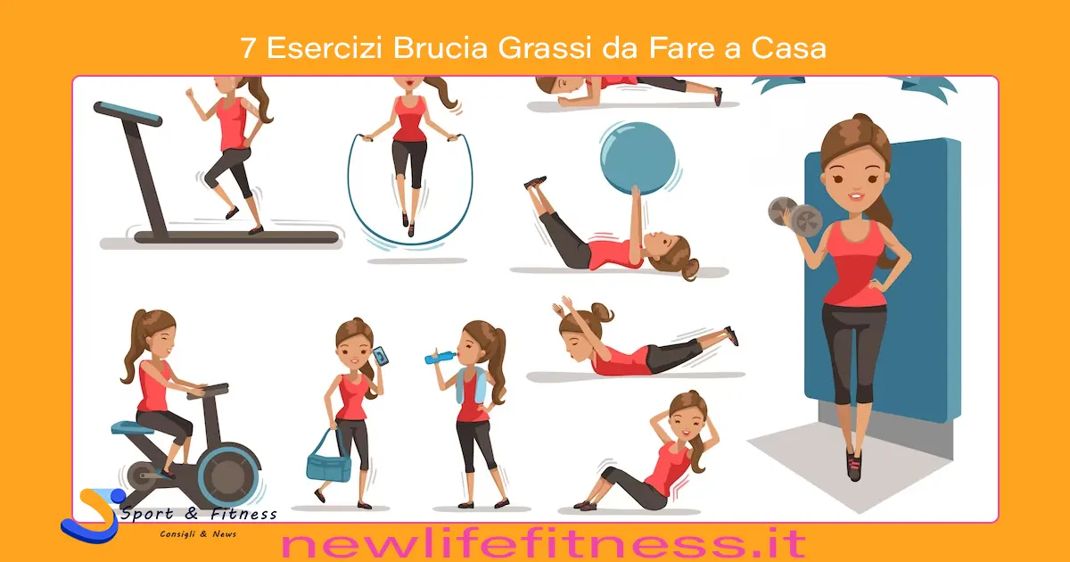 7 Esercizi Brucia Grassi da Fare a Casa 7 Esercizi Brucia Grassi da Fare a Casa
